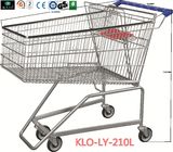 Çin Flat Basket Wire Mesh Metal Shopping Carts With PVC , PU , TPR Wheels şirket