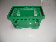 Çin Flexible Green Plastic Shopping Basket With Capacity 13KGS 420x290x220mm şirket
