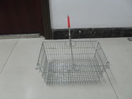Çin Wire Metal Shopping Basket With Single Handle For Supermarket And Store 28L şirket