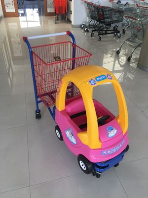 Çin 95 L Sepet Hacimli Çocuk Metal Alışveriş Arabası Travelatör Tekerlekler CE / GS / ROSH Fabrika