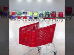 Plastic Supermarket Hypermarket Shopping Hand Trolley