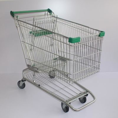 satın al 240L Büyük kapasiteli bakkal deposu Amerikan Serisi Süpermarket Metal alışveriş arabası online manufacture