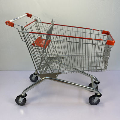 satın al Çocuk Koltuğu ile 150L Büyük Kapasiteli Katlanabilir Metal Alışveriş Arabası online manufacture