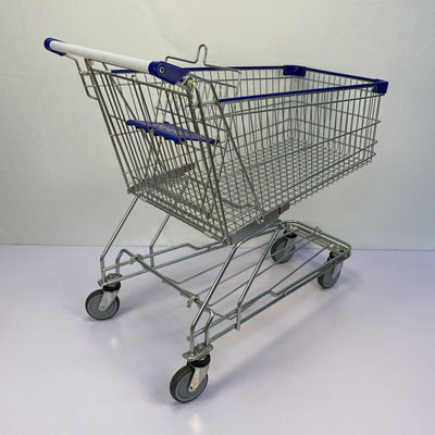 satın al 180L TPR Tekerlekler Bakkal Alışveriş Arabası Asya Tarzı Süpermarket Metal Alışveriş Arabası online manufacture