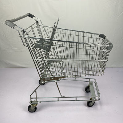 satın al PU Tekerlekli Avustralya Tipi Süpermarket Alışveriş Arabası 125L Bakkal Arabası Sepeti online manufacture