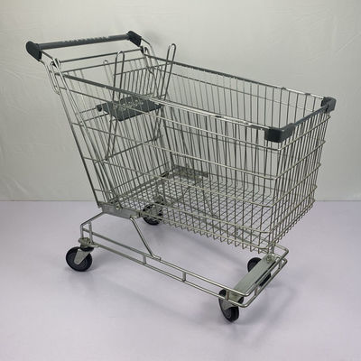satın al Gri 240L Süpermarket Bakkal Sepeti Avustralya Süpermarket Metal Alışveriş Arabası online manufacture