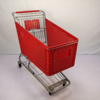 satın al Büyük Kapasiteli 175L Plastik Alışveriş Sepetleri Çoklu Kullanım Süpermarket Arabası Plastik online manufacture