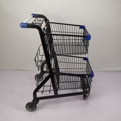 satın al Elektroforez 80L Metal Alışveriş Arabası 3 Sepetli Hafif 4 