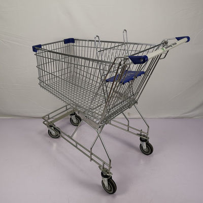 satın al Normal 125L Süpermarket Alışveriş Arabası Çinko 4 Tekerlekli Alışveriş Arabası CE online manufacture