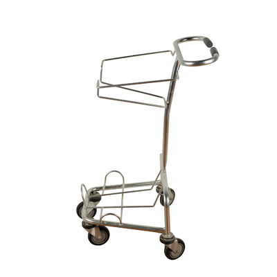 satın al Çift Katmanlı El Sepeti Alışveriş Arabaları 45L Metal Tel Alışveriş Arabası online manufacture