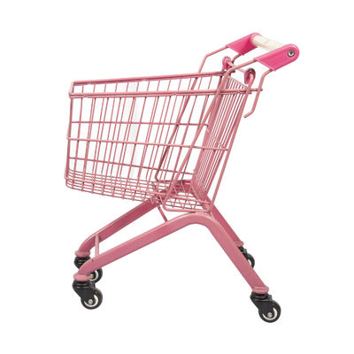 satın al Pembe 20L Süpermarket Mini Çocuk Alışveriş Arabaları Oyuncak Metal Çocuk Alışveriş Arabası online manufacture