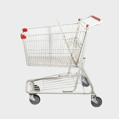 satın al TENTE Tekerlekli 100L Amerikan Tarzı Metal Alışveriş Arabası Gri Beyaz Arabası Bakkal Sepeti online manufacture