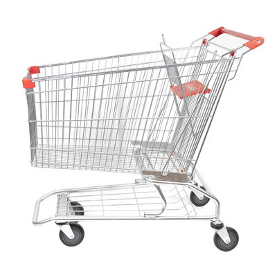 satın al Galvanizli Amerikan Tipi Bakkal Alışveriş Arabası 210L Metal Alışveriş Sepeti online manufacture