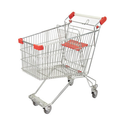 satın al 125L Büyük Kapasiteli Rus Tarzı Süpermarket Çelik El Arabası Bakkal Yüksek Kaliteli Sepeti Toptan Satış online manufacture