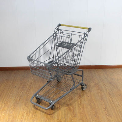 satın al 80L Galvanize Süpermarket Arabaları Seyahat Arabası Tekerlek Metal Alışveriş Arabası online manufacture