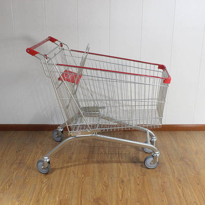 satın al 180L Genel dükkan Galvanizli Avrupa Pazarı Süpermarket Satın alma arabası kenar sargı şeridi ile online manufacture