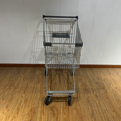 satın al 125L Australian supermarket shopping cart with grey plastic parts chain store shopping cart CE online manufacture