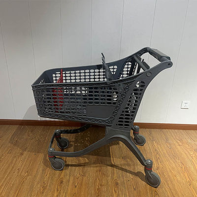 satın al 175L Customized Logo Retail Grocery Store Cart Supermarket Trolley Plastic Shopping Cart online manufacture