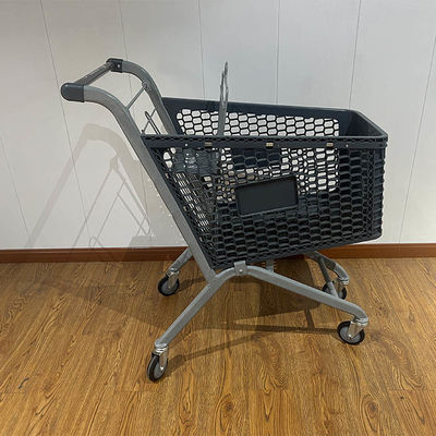 satın al 100L Galvanized Plastic Steel Metal Store Shopping Trolley Carts with Wire online manufacture