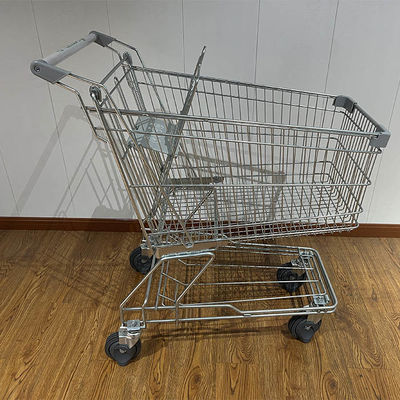satın al 150L Store storage Chromed Asian Markte Supermarket Shopping Trolley
 online manufacture