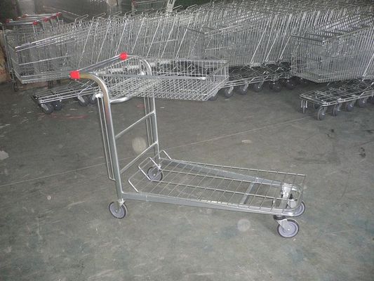 Çin Supermarket cargo Warehouse Trolley with foldable basket and customized logo Fabrika