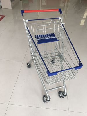 Çin Güvenlik Anti - UV Plastik Parçalar ile Metal Tekerlekli Süpermarket Alışveriş Arabaları Fabrika